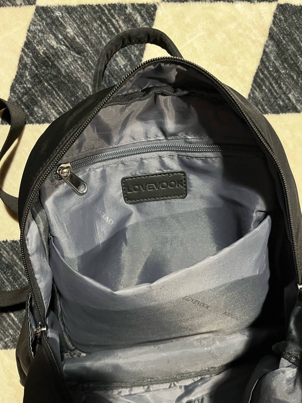 Black Mini Backpack - Picture 3 of 6